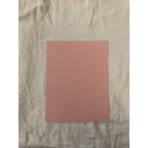 Unbranded 11” x 8.5” Card Stock  | Pink | 1 Sheet Only